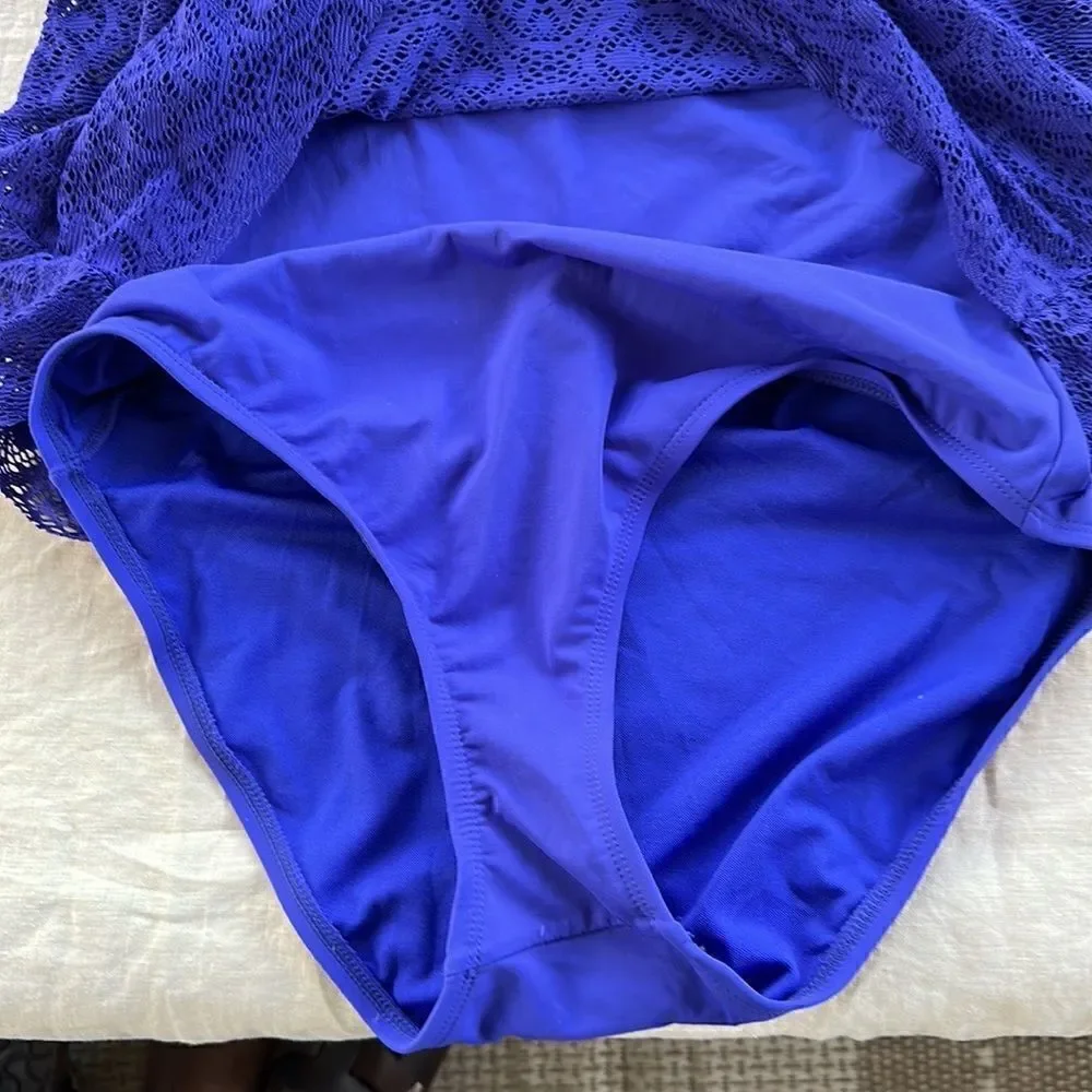 Bleu Rod Beatte Purple Halter 1 Pc Swimsuit